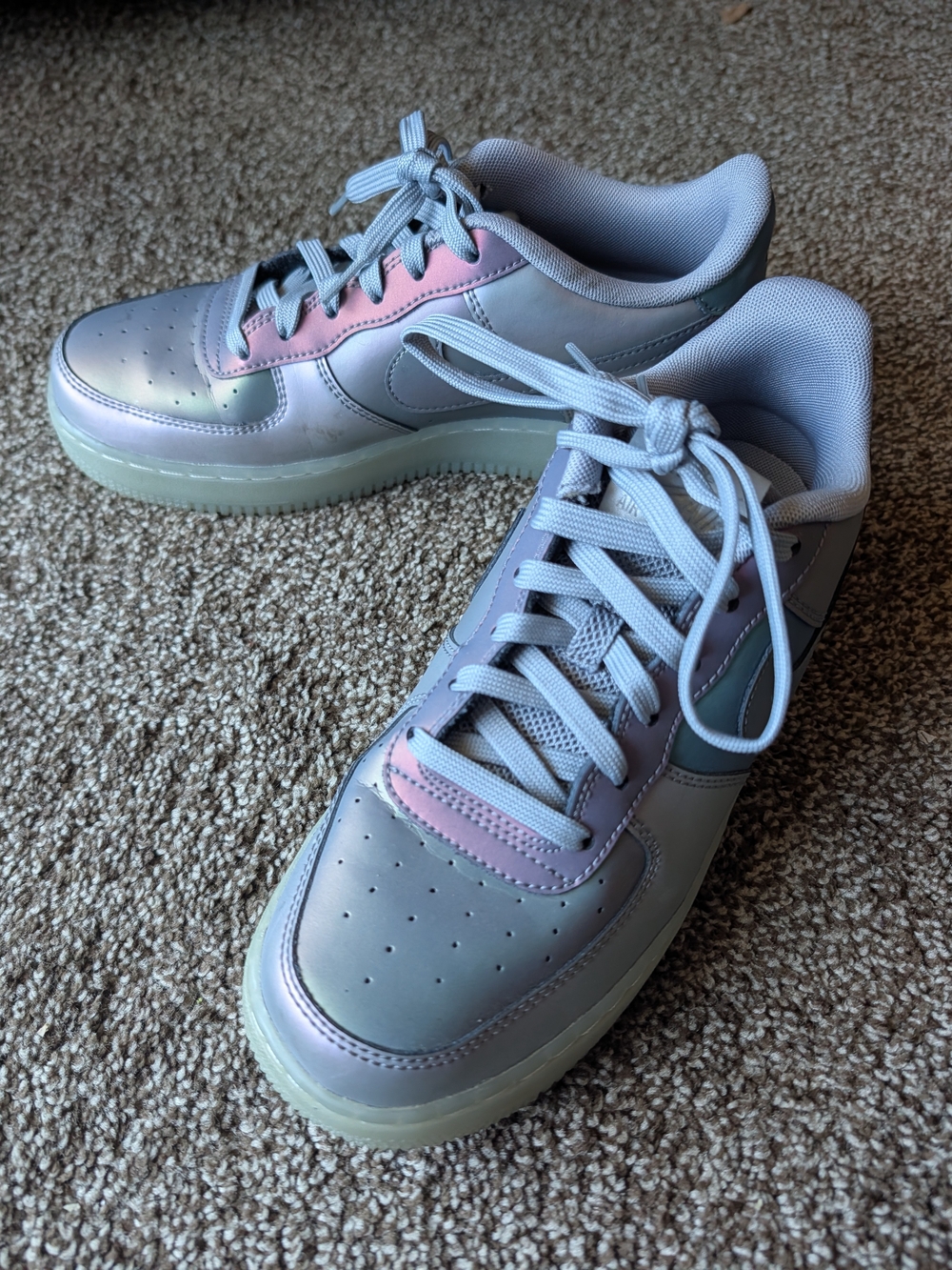 Nike Air Force 1 Low Iridescent / Pearl Pastel (Size 7Y / 5.5W)